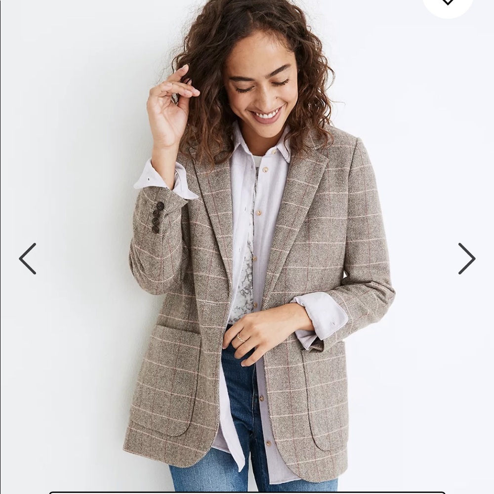 Madewell Larsen Blazer in Plaid